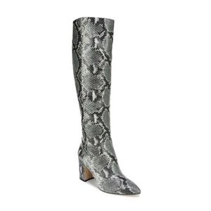 Sam Edelman Hai Knee Snakeskin-Embossed Boots